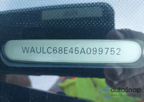 2005 Audi A4 1.8T/1.8T Special Edition from USA, damaged, VIN WAULC68E45A099752